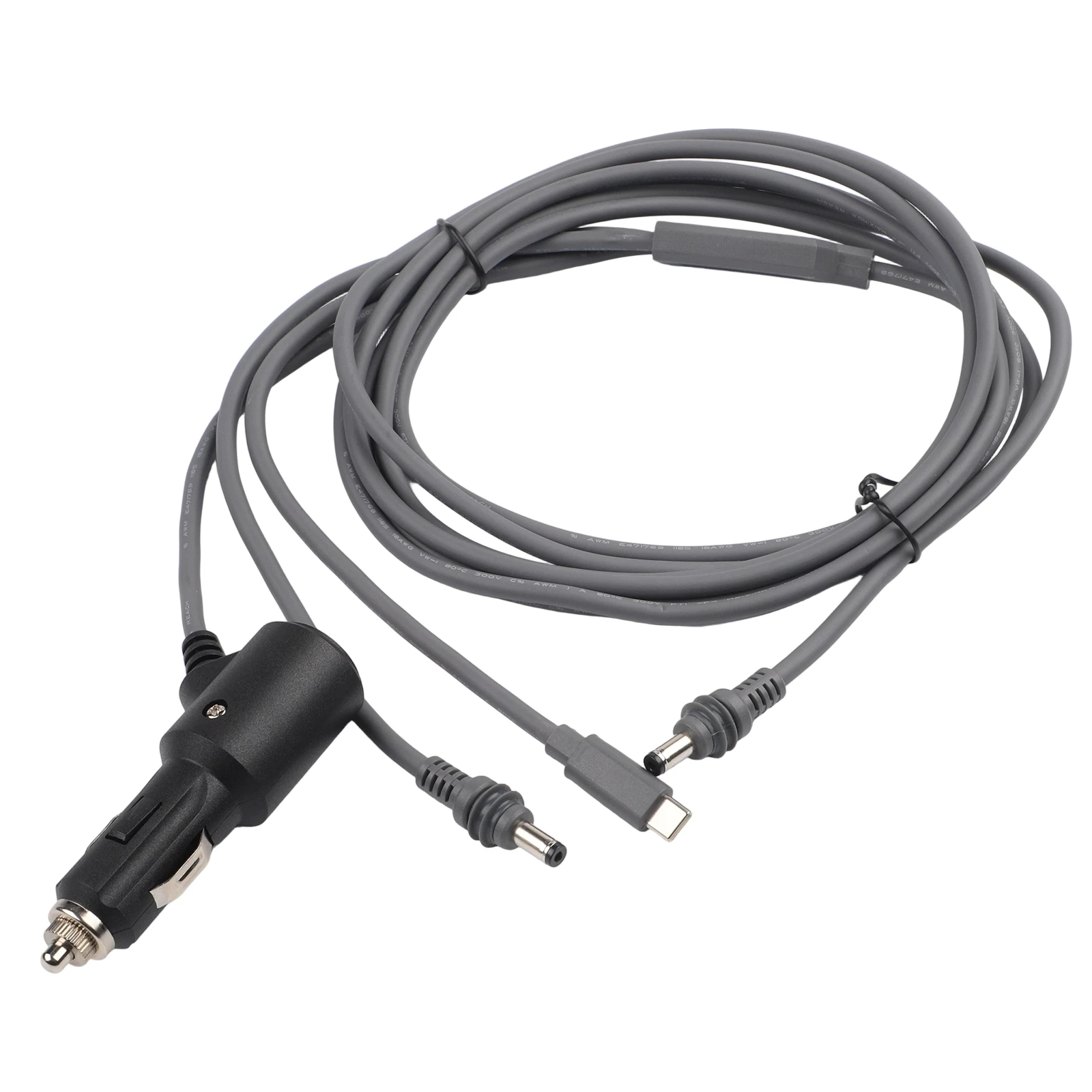 3 In DC Power Cable Extension Cord With USB C And DC Jack For Starlink For Mini Dish 100W 16AWG PVC Copper Black 1m To 5m Adapte