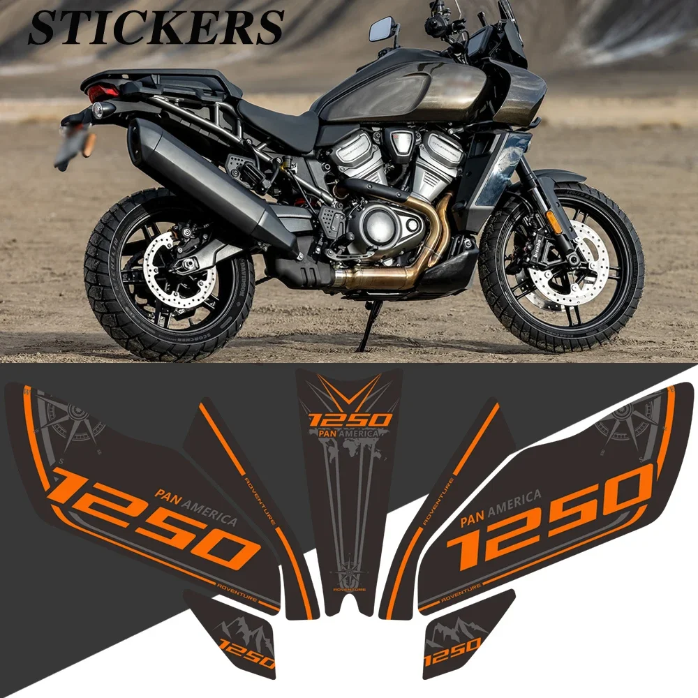 Motorcycle Kit Tank Pad Protector Stickers Knee Decal Handshield Wind Deflector For HARLEY Pan America 1250 2020 2021 2022