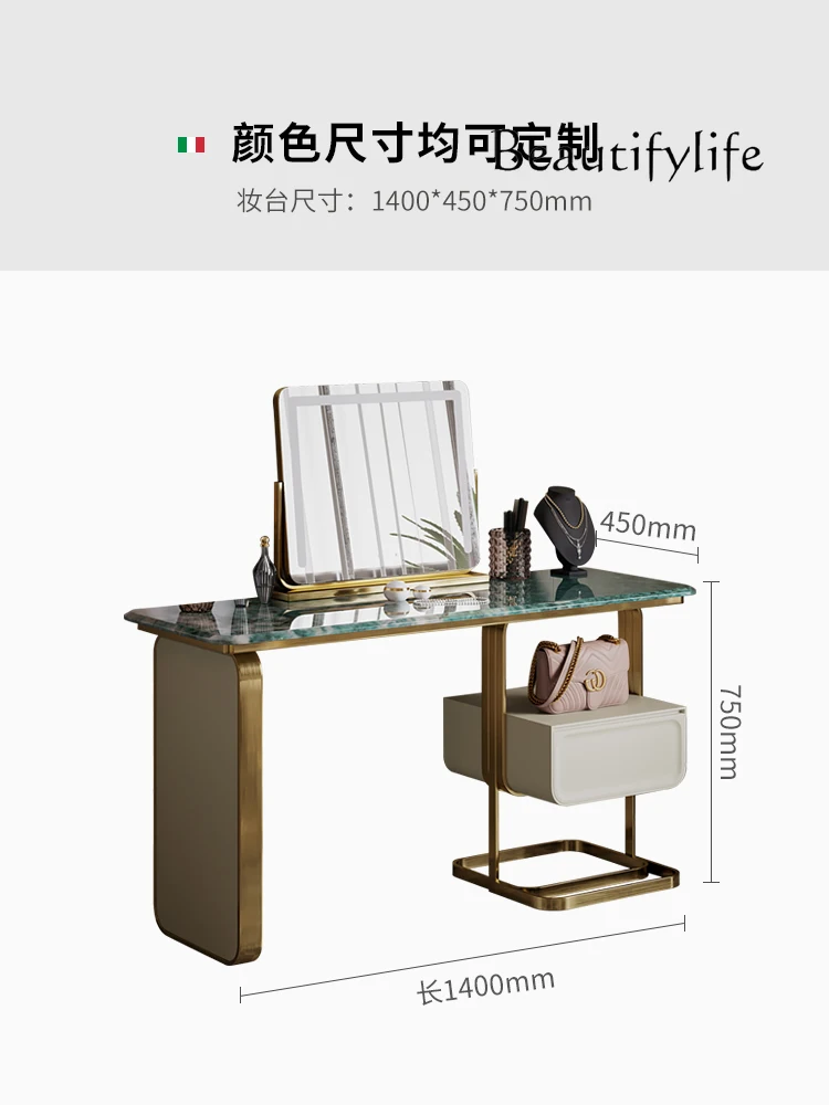 American Light Luxury Dressing Table Combination Modern Fashion Simple and High-End Bedroom Makeup Table