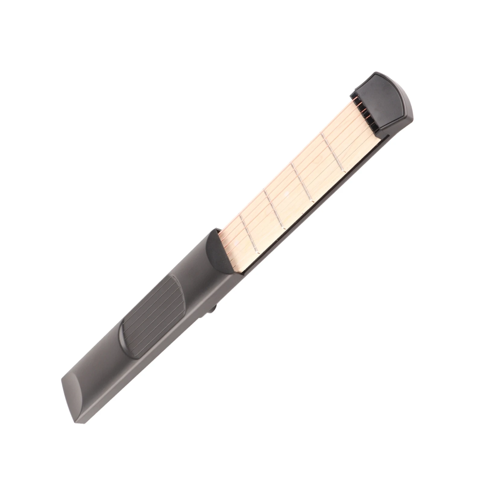 Portable 6 String 6 Fret Pocket Guitar Mahogany Fingerboard for Beginner Practice Training