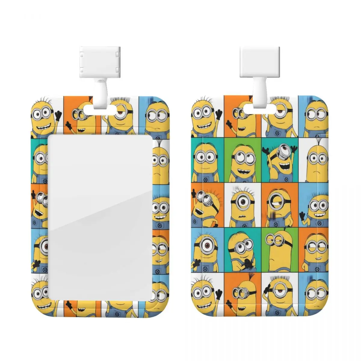 

Custom M-Minions Card Badge Holder Hospitals Card Holder Unisex Teachers Cartoon Neck Lanyard Credit Card Holders Neck Strap