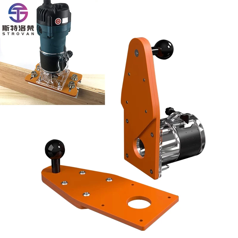 

New Sets Electric Hand Trimmer Milling Groove Woodworking DIY Tools Blanking Line Cutting Jig Router Circle Cutter Machine