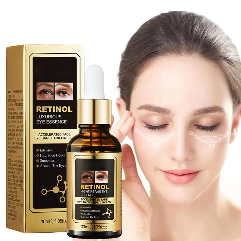 

Anti-Wrinkle Eye Serum Fades Fine Lines Anti Dark Circles Eye Serum Remove Eye Bags Puffiness Anti-Aging Firmness Eye Care 30ml