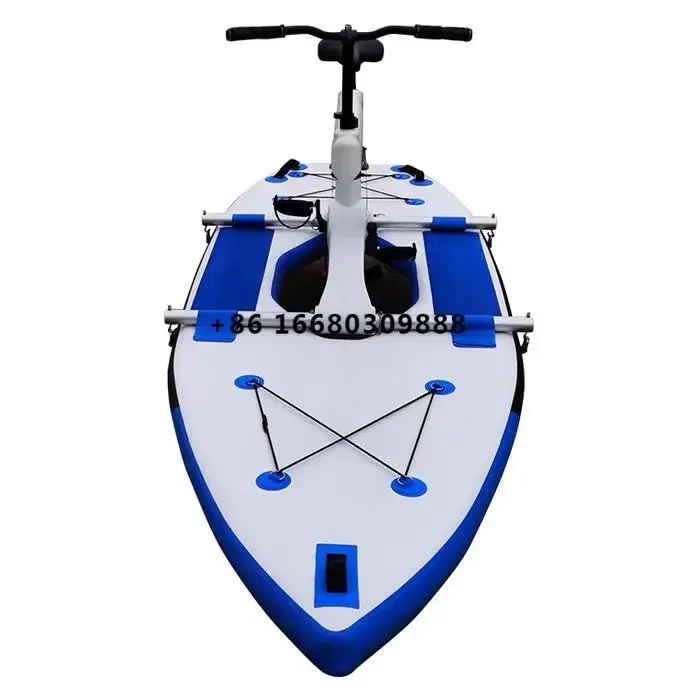 

Durable Water Bike 7KM/H Water Sport Propeller Pedal Boats Bicycle for Outdoor Lake River