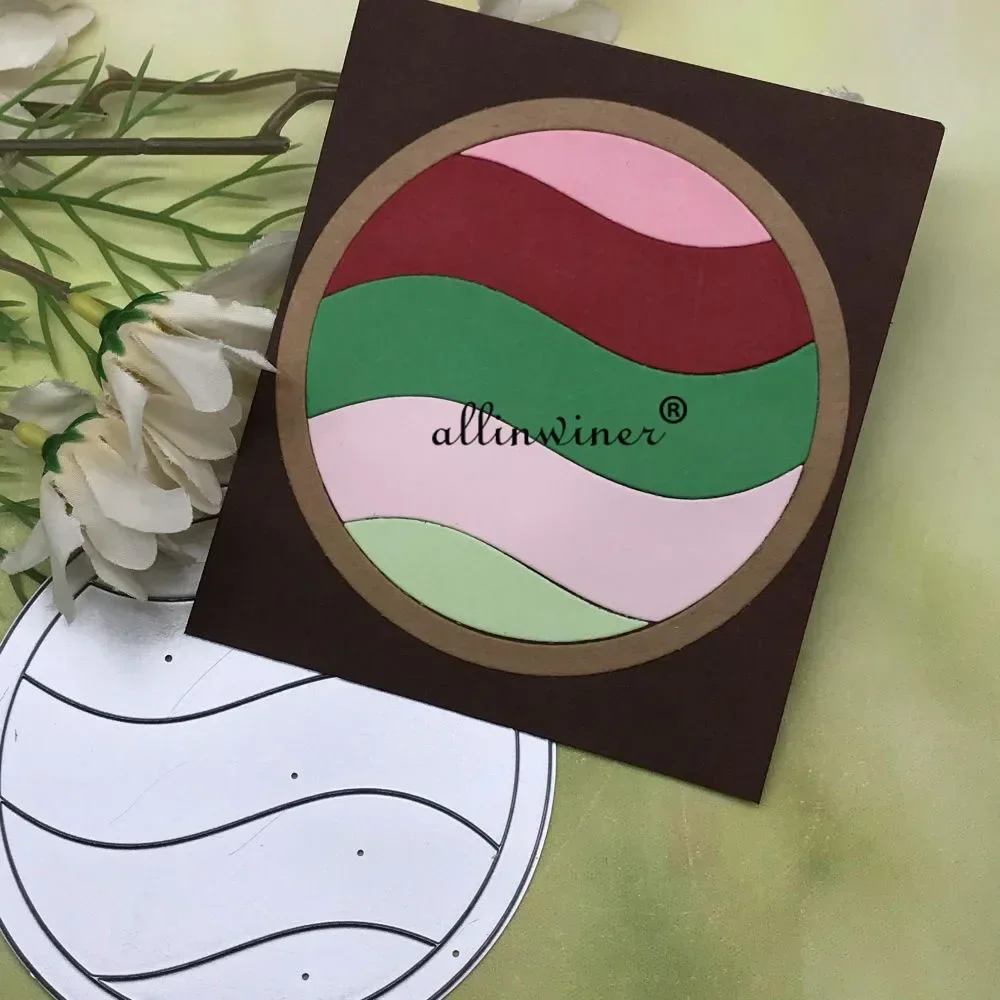 

Circle border frame Metal Cutting Dies Stencils Die Cut for DIY Scrapbooking Album Paper Card Embossing