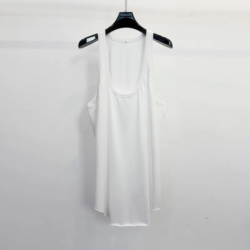 High Street Oversized Loose Sleeveless Top Men Women Casual Stylish Dark Minimalist Tank Top Women's Clothing