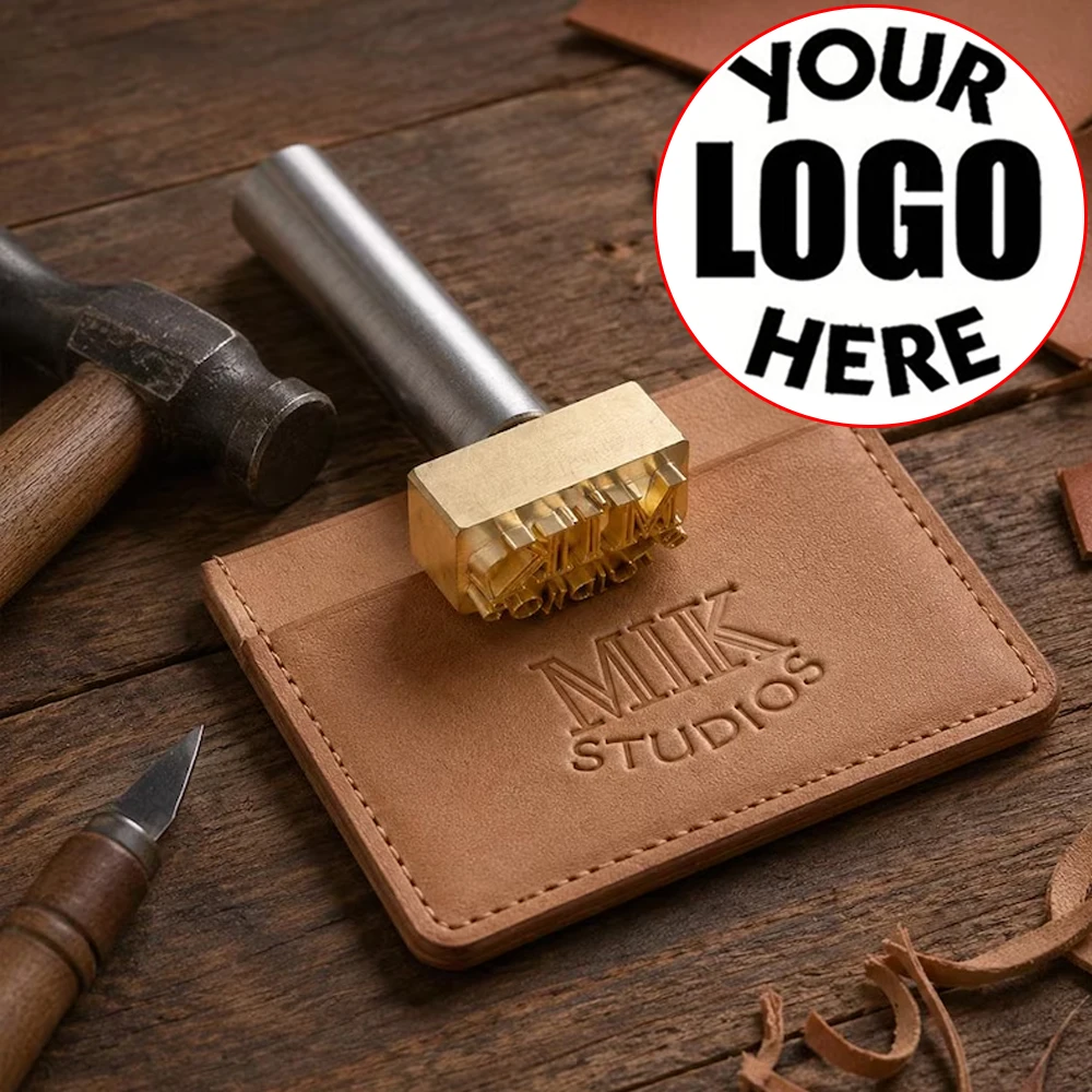 Leather Stamp LOGO Customized Brass Mould Hand Punching Leather Stamp Brand Working Carving Stamping Punches Tool Embosser Craft