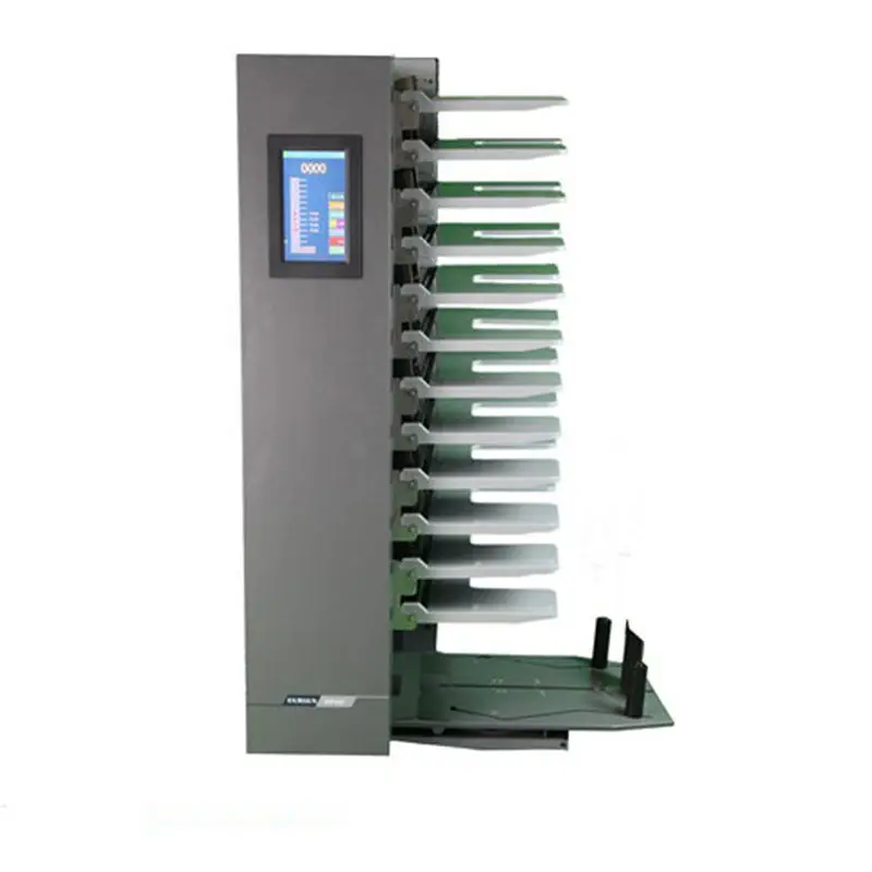 WD-R412 Factory Directly Sale 12 Bins Touch Screen Digital Paper Collator Paper Gathering Machines For Office