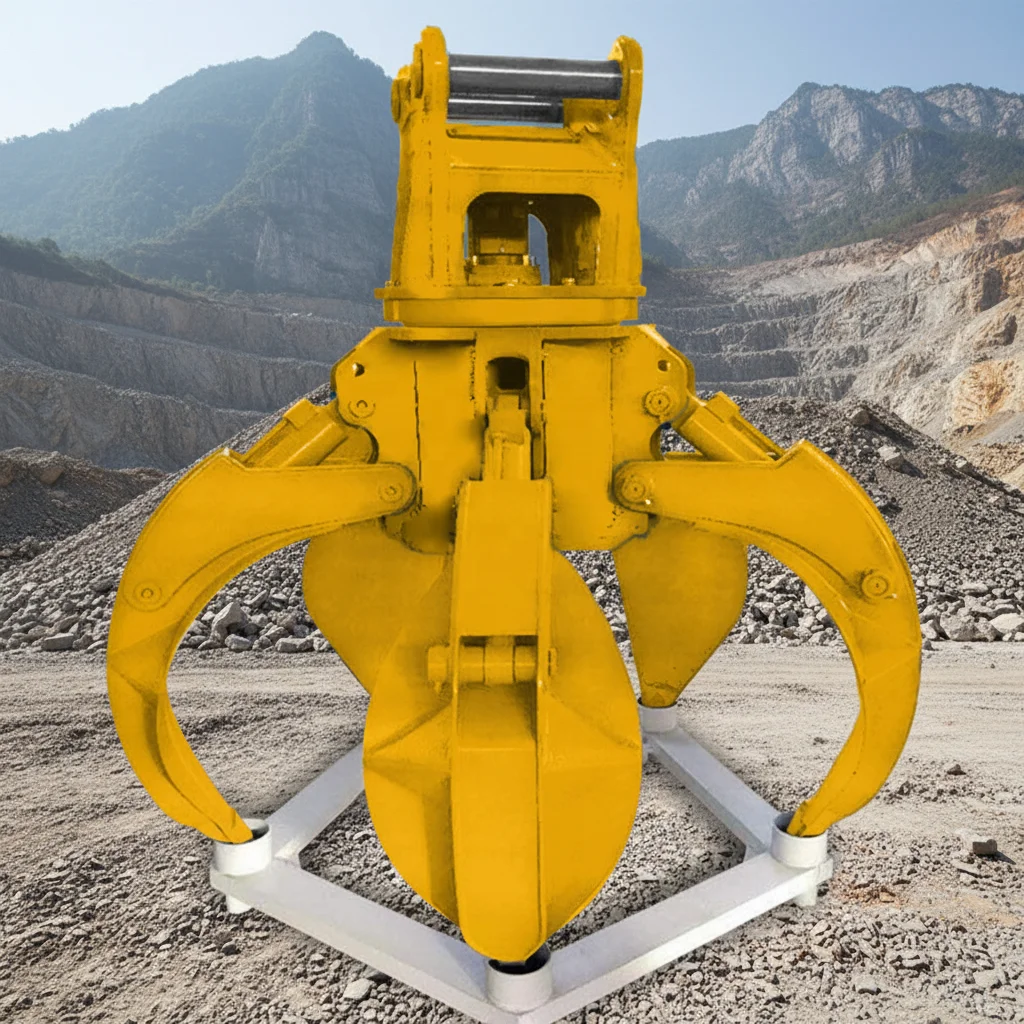 Custom Excavator Sorting Grab Hydraulic Stone Rotating Disassembly Core ComponentMetal Scrap Construction Machinery Attachments