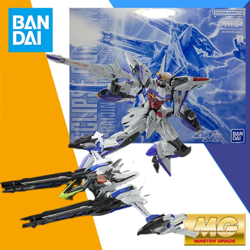 

Bandai MG 1/100 Master Grade PB LIMITED ECLIPSE GUNDAM+RAIJIN STRIKER Model Kit Assembly Anime Action Figure Model Toy Gift