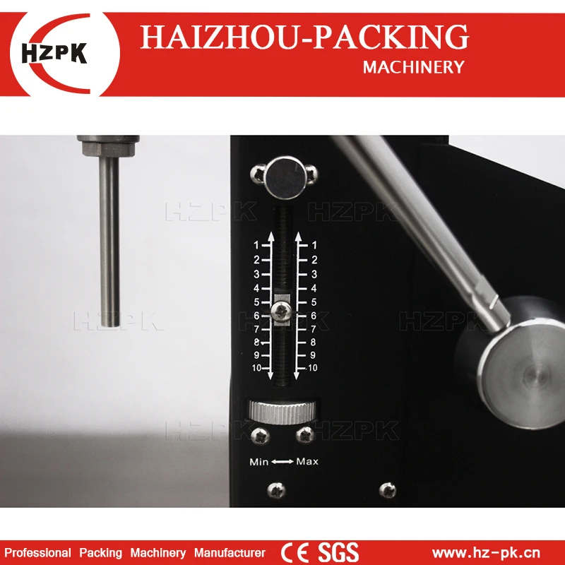 HZPK Hot Sale Stainless Steel Black Cheap Paste Liquid Small Packing Handle Manual Fillling Machine 5-50ml And 10-100ml A03-E