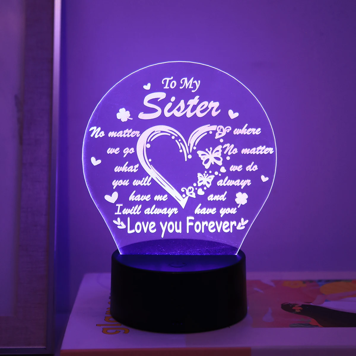 الاكريليك لمسة بصرية ضوء الليل ، 7 ألوان ، مناسبة لعيد الشكر ، حفل التخرج #2