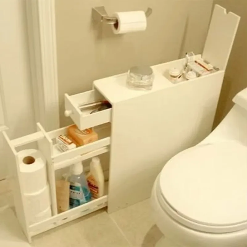 Furniture Simple Asian Style White Color Cheap Single Bathroom Vanity Cabinet Bathrooms