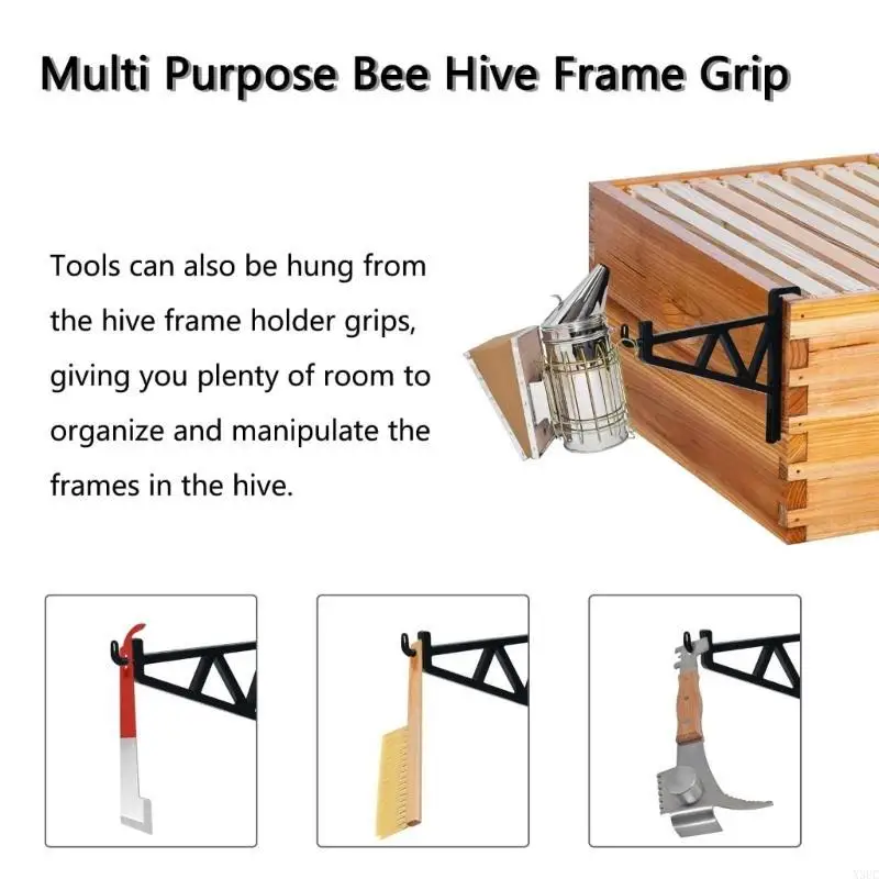 6Pcs Bees Hives Frame Holder, Frame Perch Beekeeping Hives Stand for Honeys Harvest X3UC
