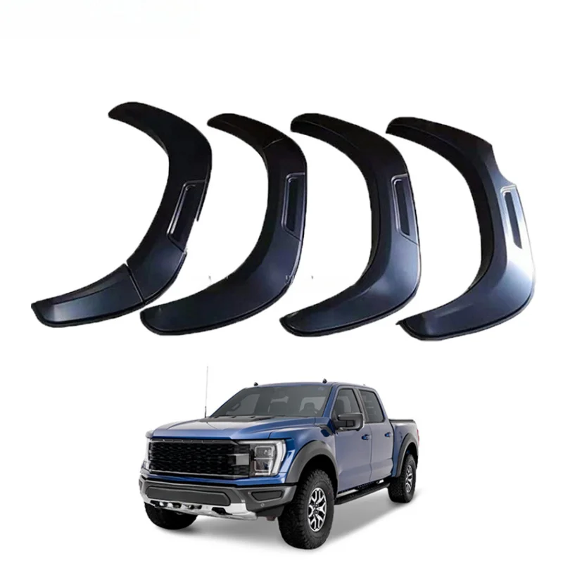 ABS Material Multiple Colors Anti Collision Wheel Arch Eyebrow Flare Trim Mid Size Pickup Truck 2015-2021 Mod Parts