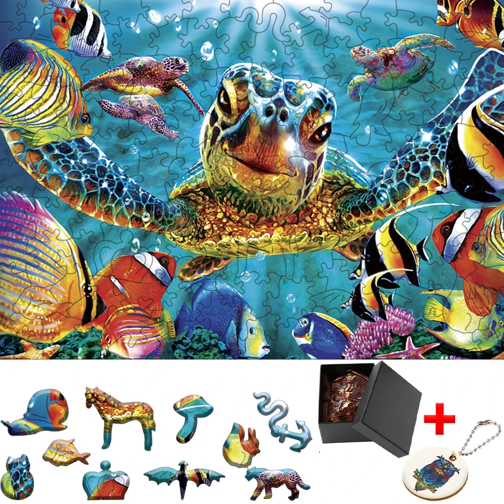 

Underwater World Adult Puzzle Adults 3d Wood Model Kit Party Games for Children Hobby Fidget Toys Game Jigsaw Wooden Puzzle DIY