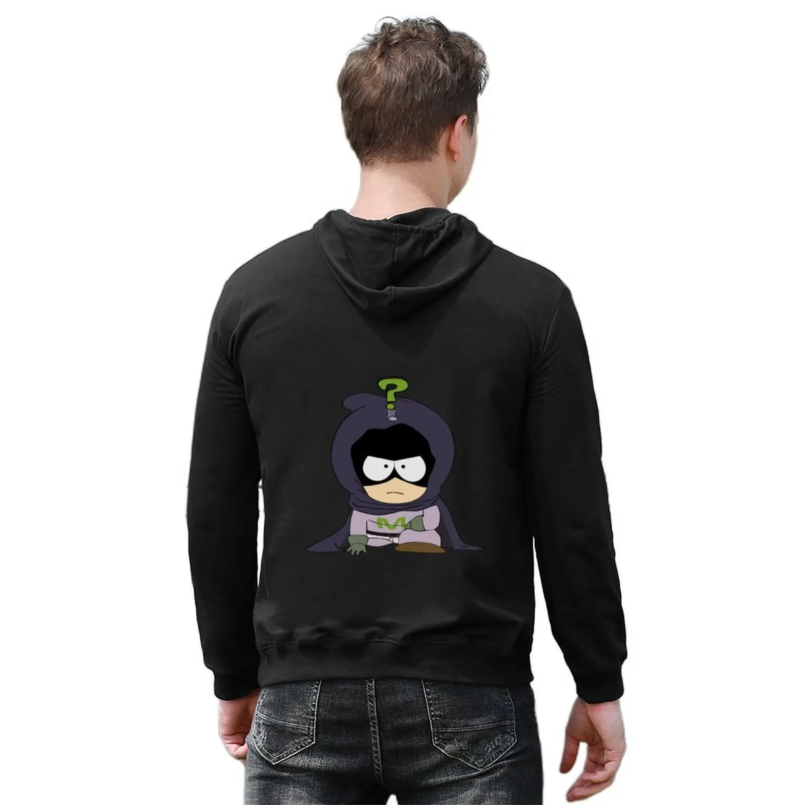 [HD] South Park - Mysterion Hoodie ملابس الخريف الكورية ملابس رجالي جرافيك تي شيرت رجالي ملابس رياضية على الطراز الكوري