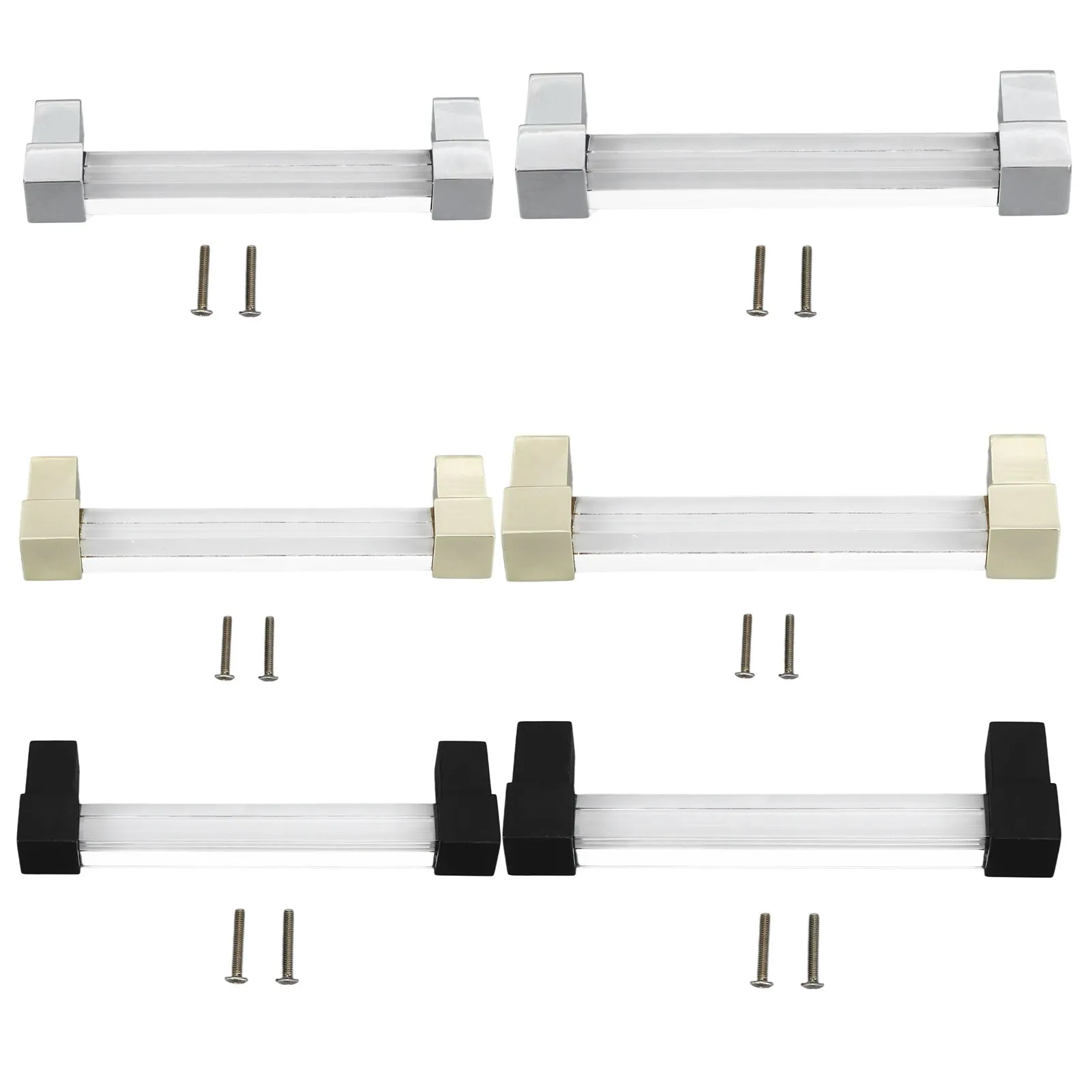 

Хрустальная акриловая ручка, акриловые ручки для ящиков, декоративная элегантная фурнитура для шкафа с одним отверстием, прозрачная для