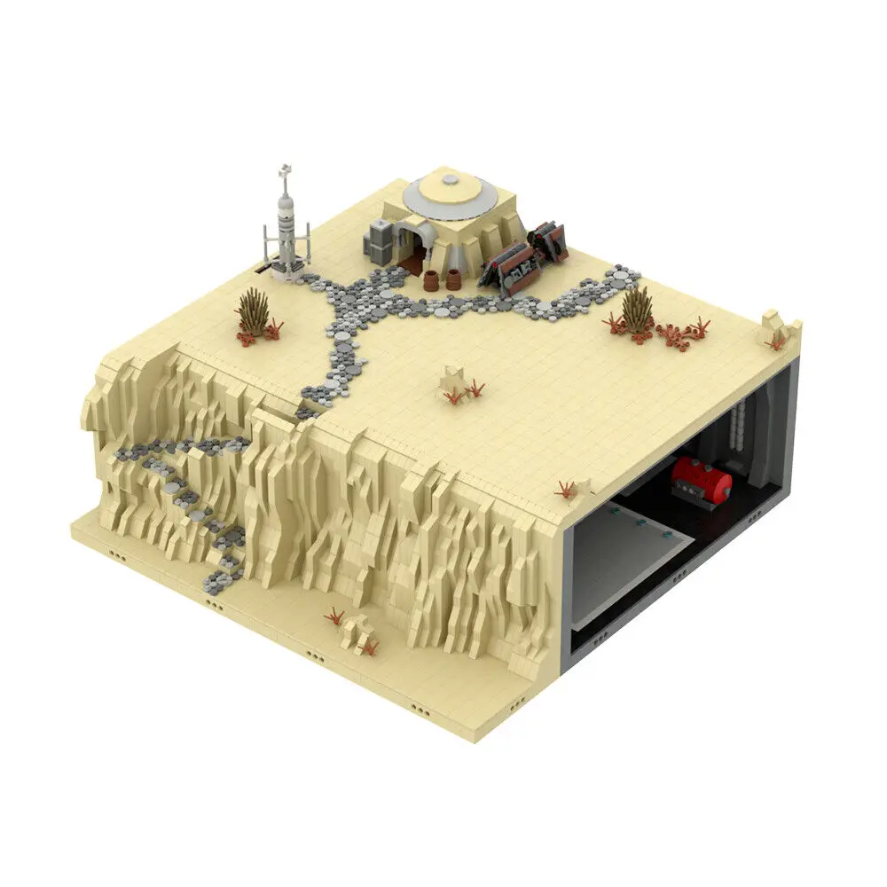 

Modular Secret Base on Tatooine Model Building Toys 7325 Pieces MOC Build