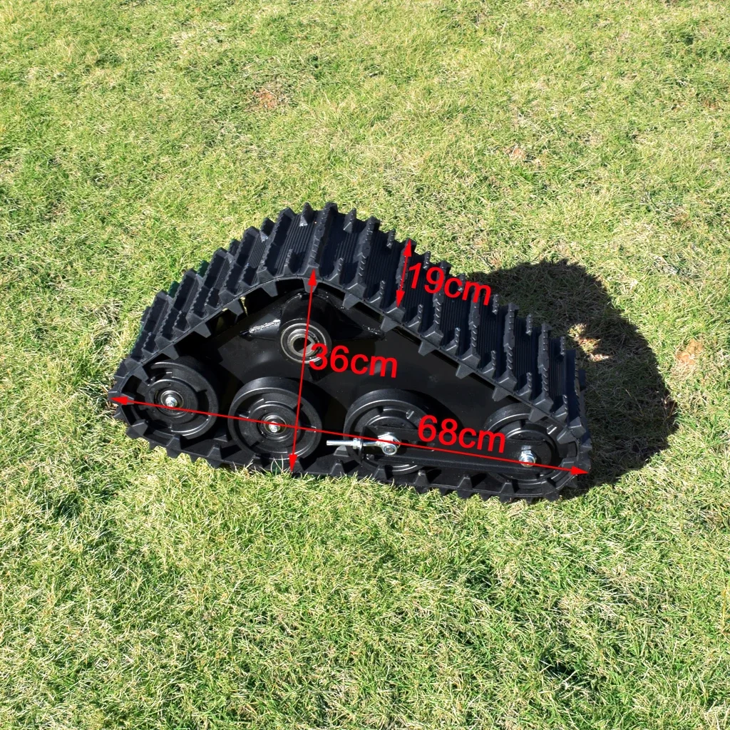 ATV Pair Rubber Covers 4 wheeler Buggy Snow Track Tracks Sand Snowmobile Track Assembly Tracked vehicle modification