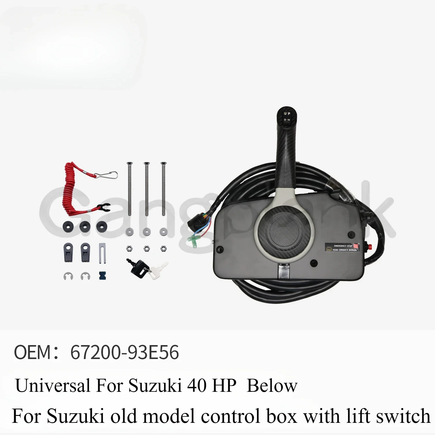 Outboard Engine Control Box Universal for Suzuki 40 HP Below for Suzuki Old Model Control Box with Lift Switch 67200-93E56