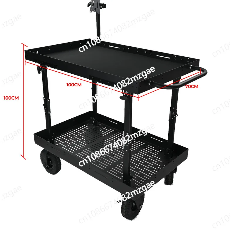 سيارة مدير قابلة للطي في استوديو معدات التصوير الفوتوغرافي عربة فيلم وتلفزيون طاقم شاشة متعددة الوظائف سيارة قابلة للطي