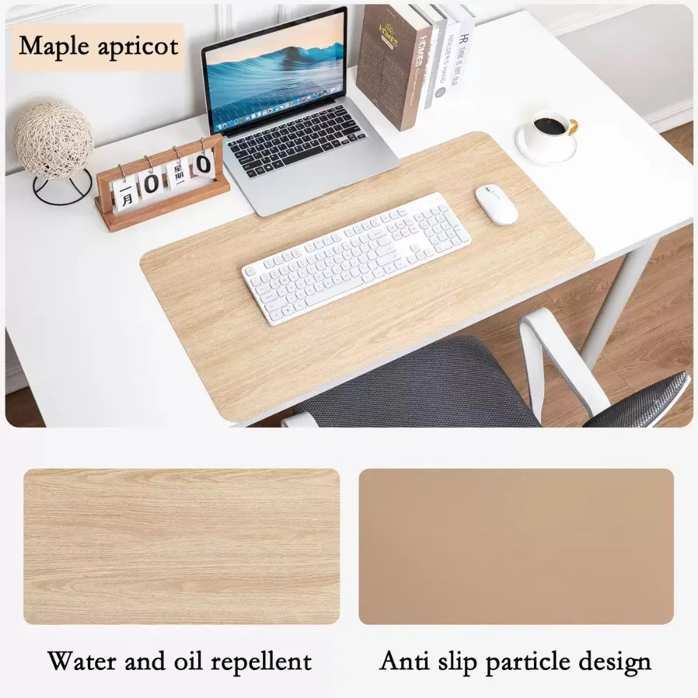 Quality Imitation Wood Grain PU Mousepad Anti-slip Waterproof Computer Mouse Pad Deskpad Laptop Desk Mat Home