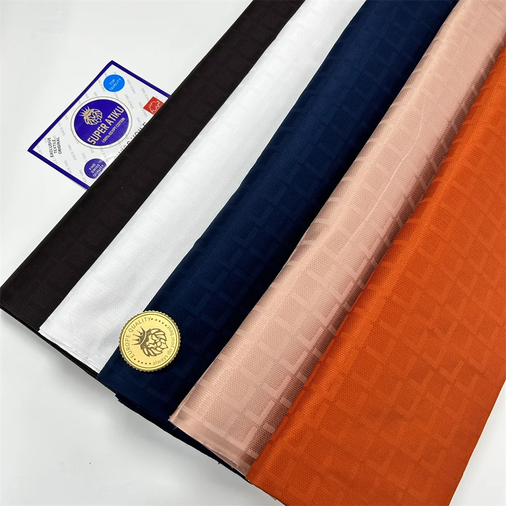 5 Yards Dubai Atiku Material 100% Cotton Top Quality Soft White African Atiku Fabric Swiss Voile Cotton for Men and Women Cloth