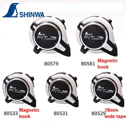 SHINWA Penguin Double-sided Graduation Tape Measure FIT GEAR 5.5mm 7.5mm With Shock Absorber Hook Guard Magnetic Holder Optional