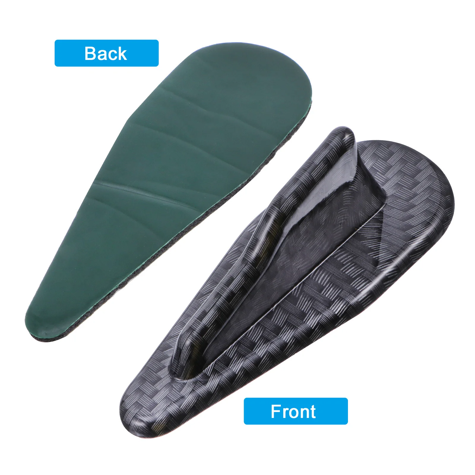 

2Pcs Carbon Fiber Generator Diffuser Shark Car Spoiler Roof Mini Splitter Bumper Lip Performance Air Flow