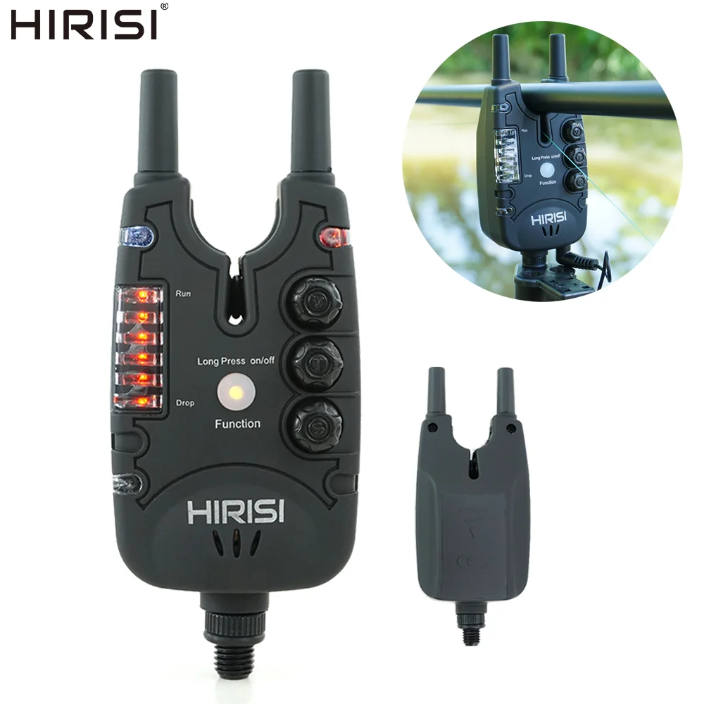 Hirisi Carp Fishing Bite Alarms with Volume Tone Sensitivity Control LED Fishing Bite Indicators B150 Fishing Accessories