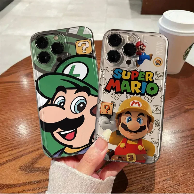 Super Mario Bros Phone Case For OPPO Reno 12 11 10 Pro Plus 11F 12F Reno 7 5 6 Lite A78 A79 A98 A38 A58 A60 A57 A16 A17 A3 Pro