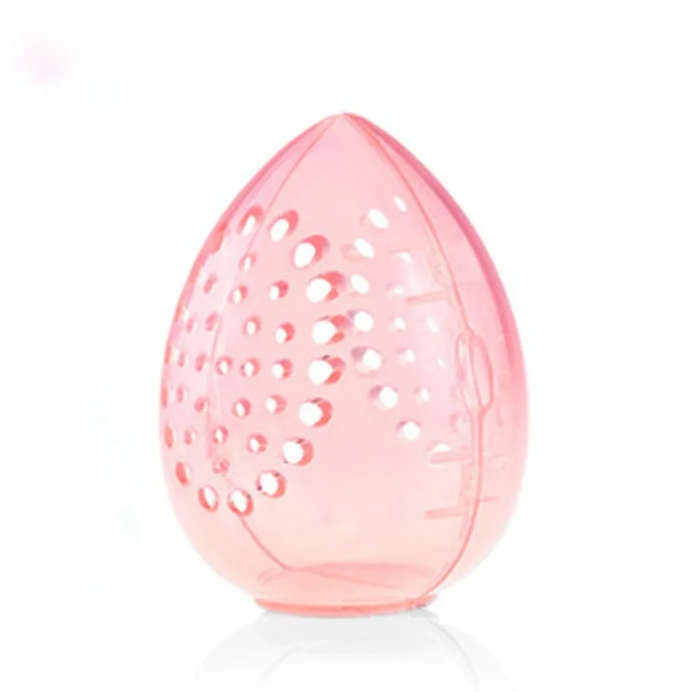 Portable Traveling Makeup Sponge Organizer Box Pink White Egg Shape Plastic Box Powder Sponge Beauty Egg Box Cosmetics Tools