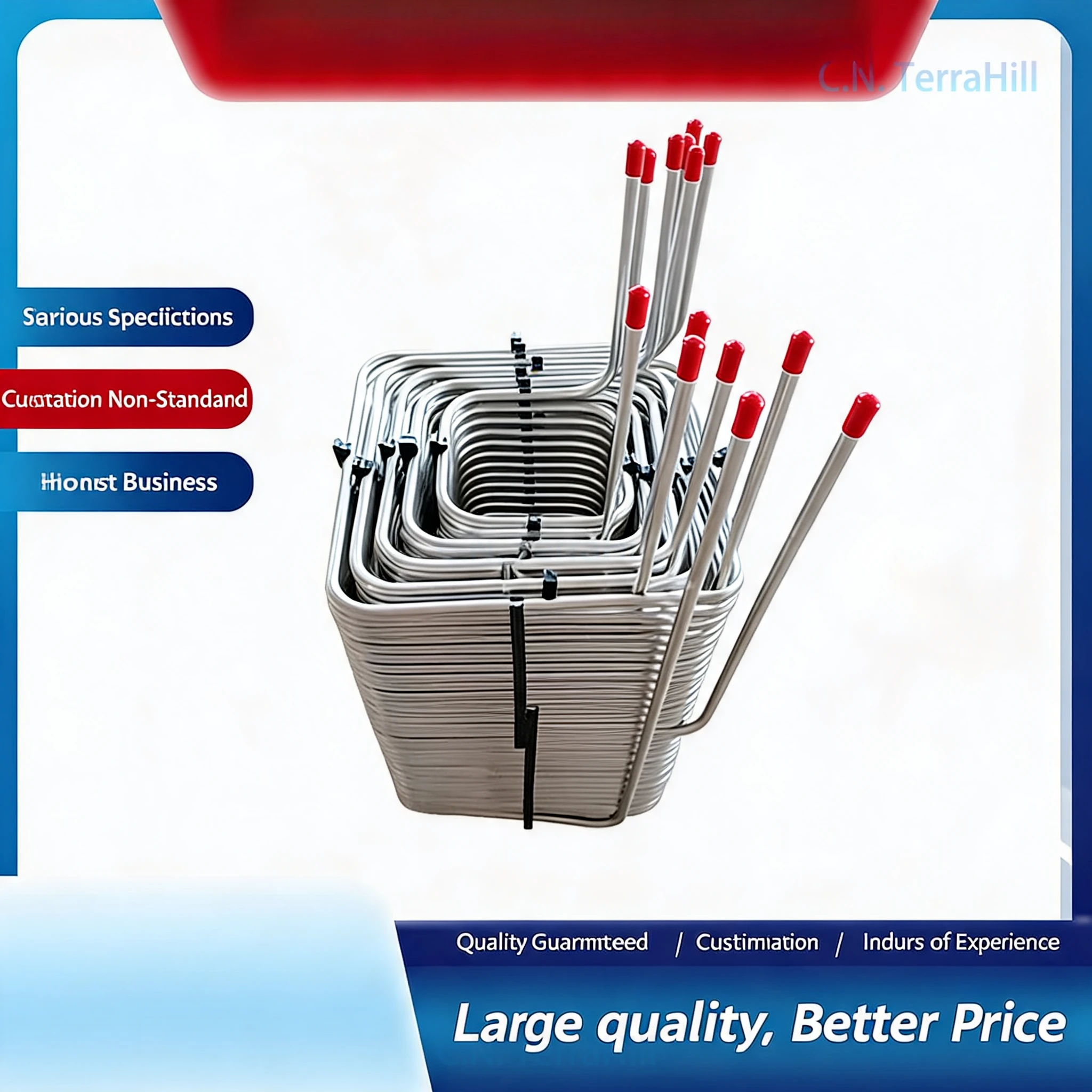 7-Way Square Beer Cooler Pipe Wall-Mounted Water-Cooled Draft Beer Dispenser Cooling Tube 304 Stainless Steel