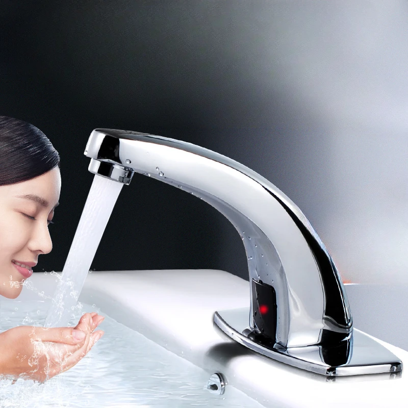 

Induction faucet, washbasin, bathroom, fully automatic single cooling and heating