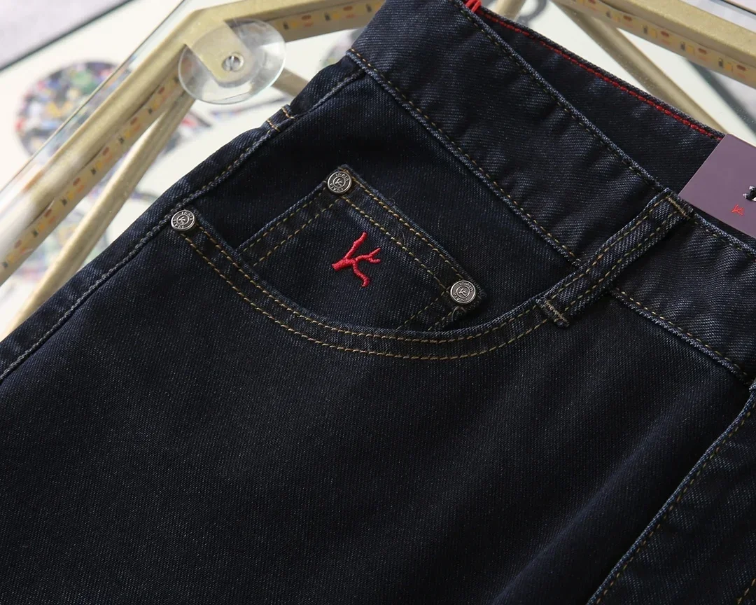 

BILLIONAIRE BLSK CPRT Jeans Thin Cotton Men 2025 Spring Summer new embroidery breathable Middle waist Big quality 30-40 Pants