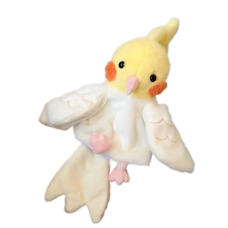 Marioneta de mano Popular de loro y pájaro de 20cm, juguete de peluche, muñeco Ventriloquist, colección interactiva educativa, juguete de regalo de cumpleaños y vacaciones