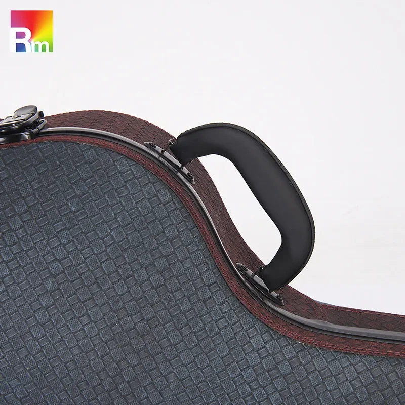 Wholesale High End Leather Fiberglass Guitar Case 39 41 Inch Folk Acoustic Guitar Hard Shell Universal Protective Bag