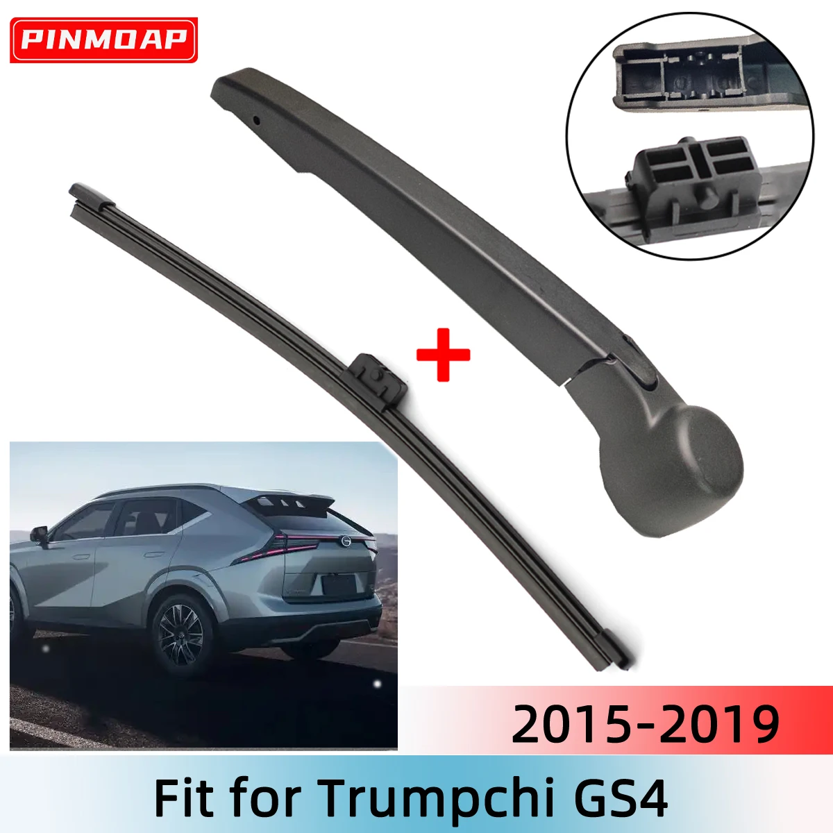 1/2PCS Heckscheibenwischerblatt Wischerarm Kit für Trumpchi GS4 2015-2019 Windschutzscheibe Windschutzscheibe Heckscheibe