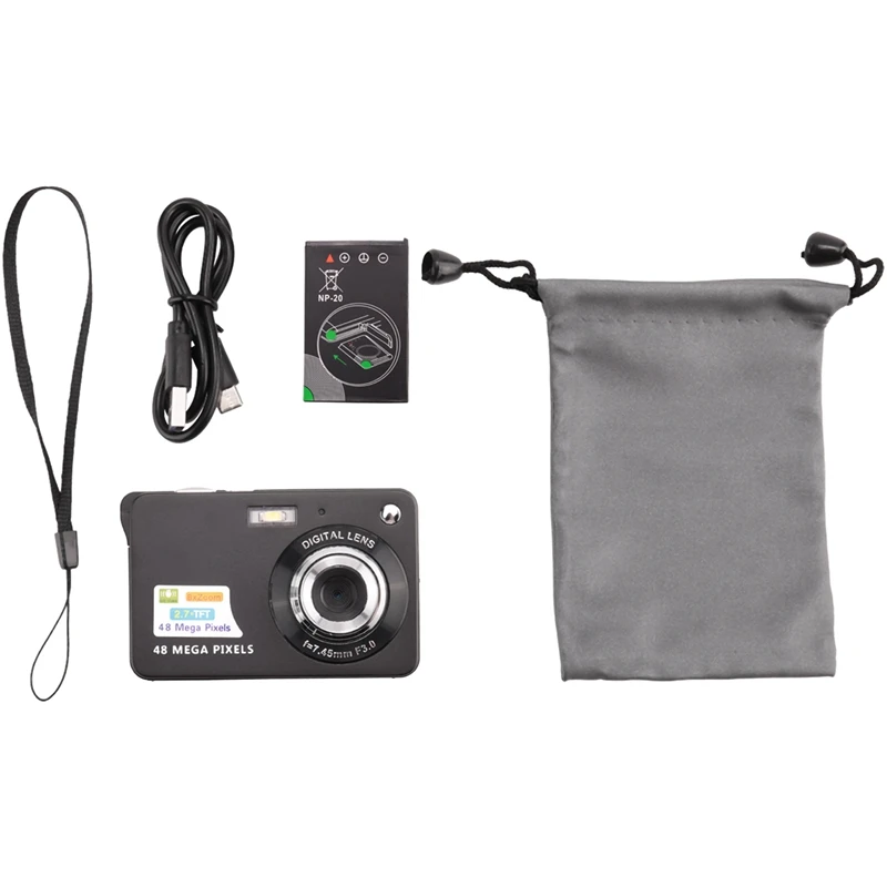 

Digital Camera HD Display Video Camera Anti-Shake Camcorder 2.7 Inch Mini Camera