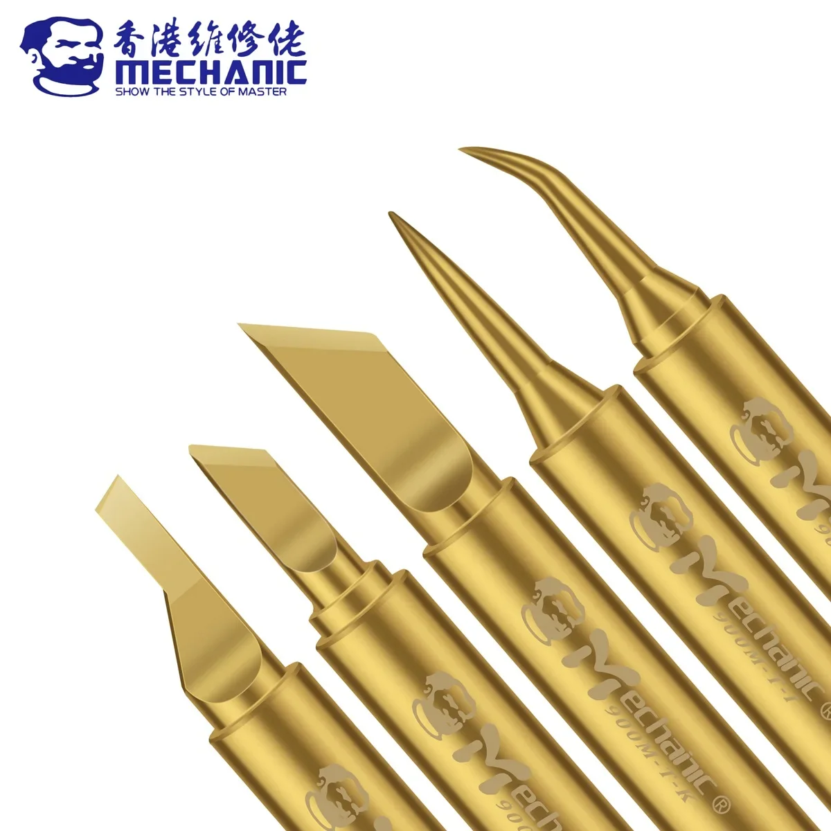 MECHANIC 900M-T Series Pure Copper Electric Solder Iron Tip Glue Removal Soldering Tips for BGA Repair Welding Station Tool Kit