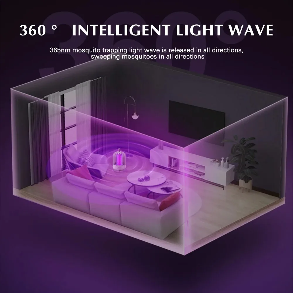 Portable Anti Mosquito Lamp Mute Repellent Terminator Electronic LED Killer Desktop Fly Catcher image 6