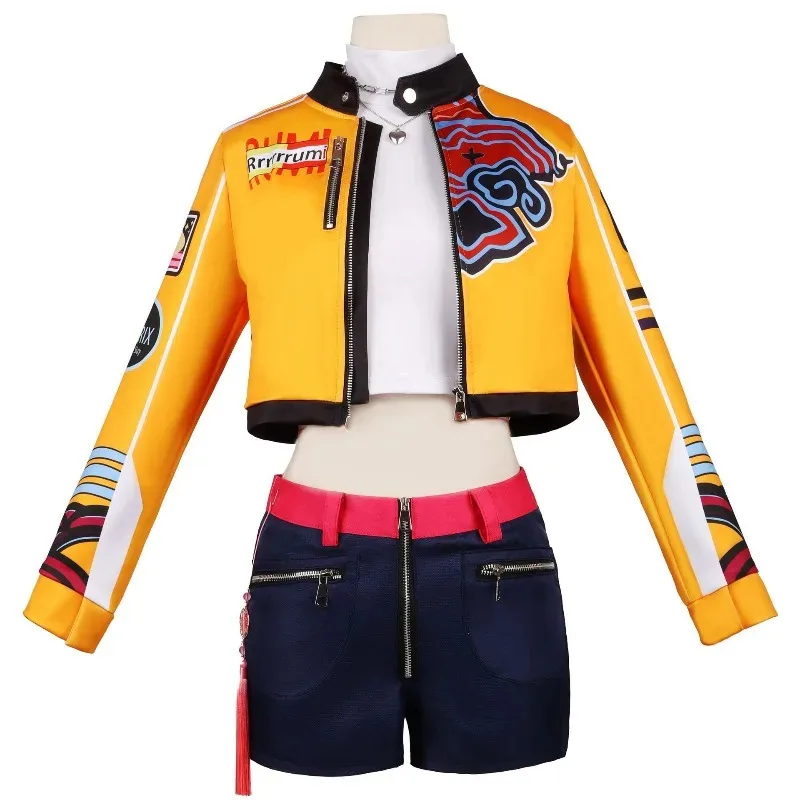 

Anime Movie K-Pop Mira Demon Hunters Cosplay Costume Zoey Rumi Cartoon Kpop Girls idol Roleplay Suits Halloween Carnival Partyx;