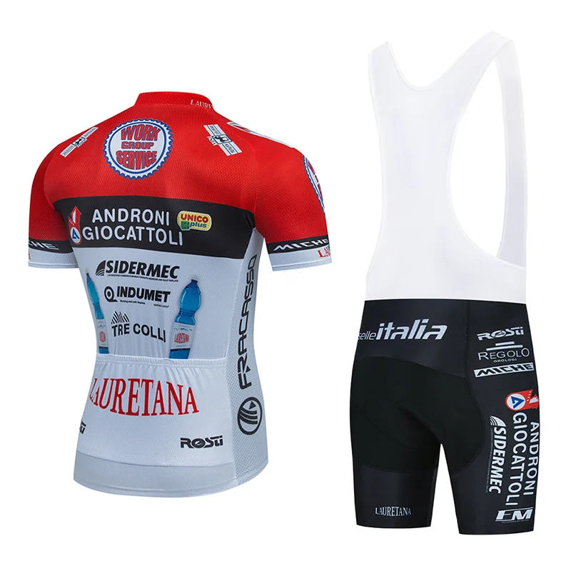 Team Androni Giocattoli Cycling Bib Set MTB Jersey Bicycle Clothing Summer Road Bike Shirt Mens Short Maillot Ropa Ciclismo Suit