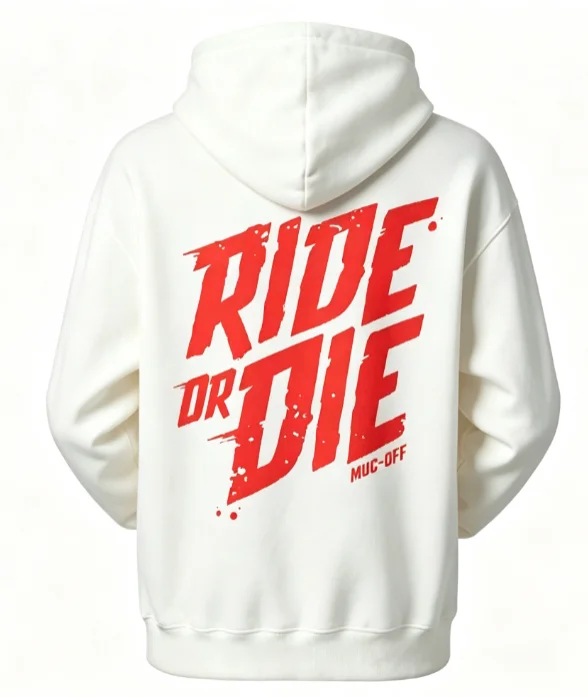 2026 Men Aggressive Graffiti Letter Graphic Hoodie Grunge Splatter Text Back‑Print Black Drawstring Pullover Sweatshirt