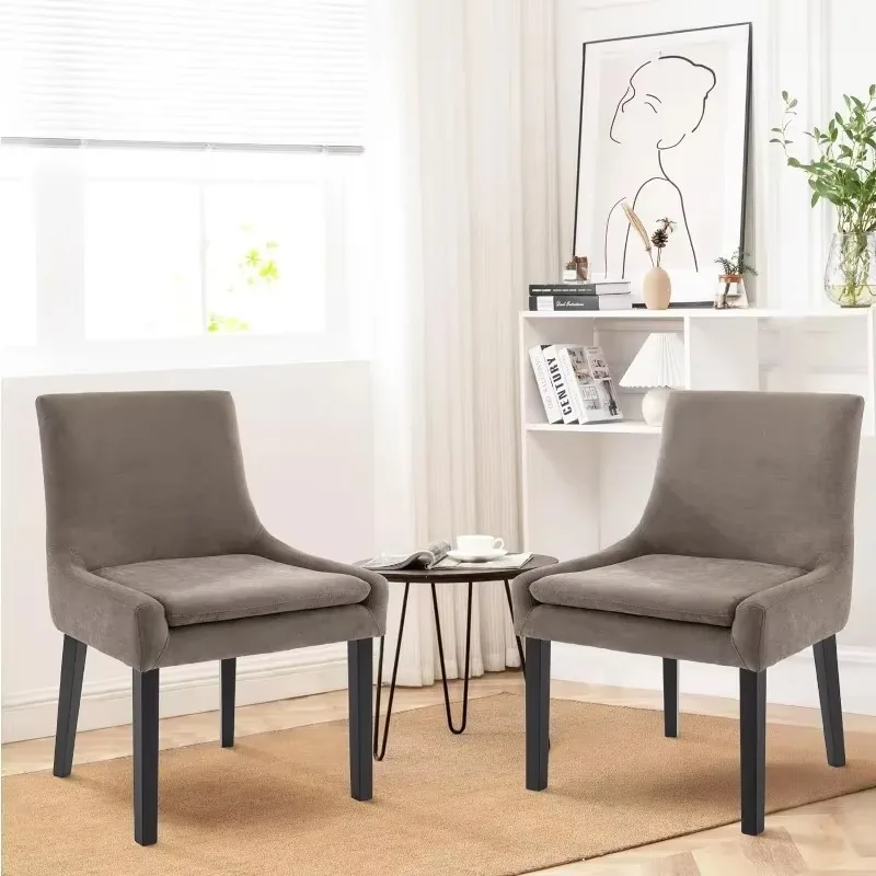 Modern Dining Chairs ,  Leisure Chairs with Mid Back and  Legs for Living Room