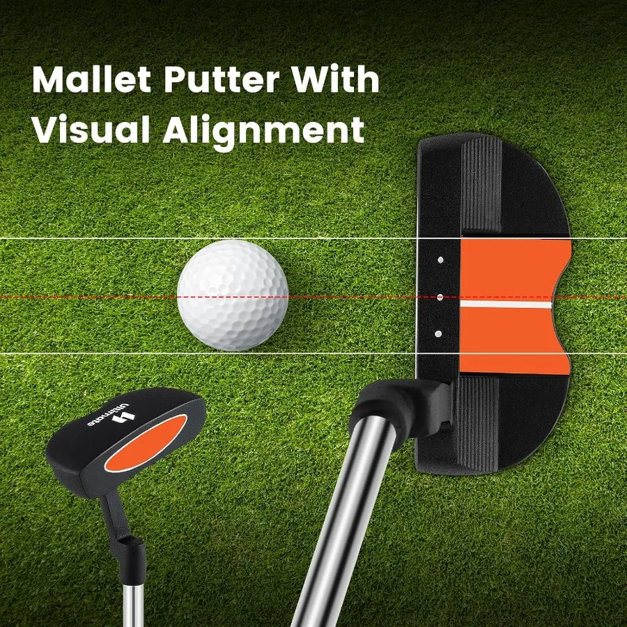 مجموعة نادي الجولف الصغيرة لليد اليمنى تتضمن 3 خشب الممر 7 9 مكاوي مضرب غطاء رأس غطاء المطر حقيبة حامل الجولف مثالية لليون #4