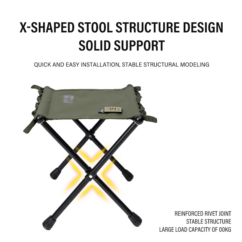 Camping Portable Folding Stools Outdoor Ultralight Aluminium Alloy Tactical Stool Hiking Beach Travel Picnic Fishing Seat Tools