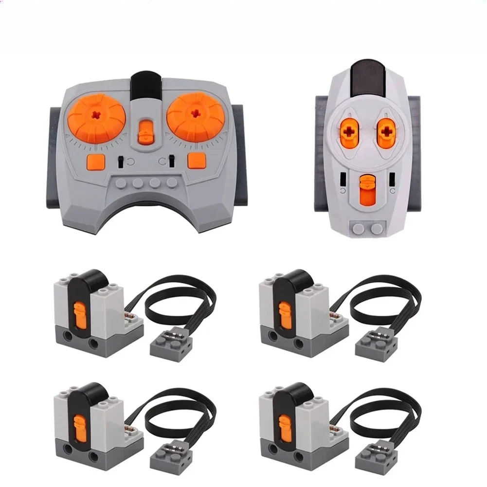 

MOC Power Functions Set 8879 IR Speed Adjustable Remote Control 8884 IR Receiver Motor Car Train Toy Power Up Set
