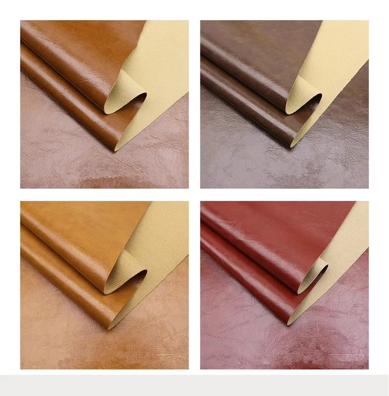 

Oil leather sofa leather fabric headboard soft pack renovation PU leather artificial leather oil skin